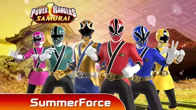 Power Rangers Samurai 3D Model Collection