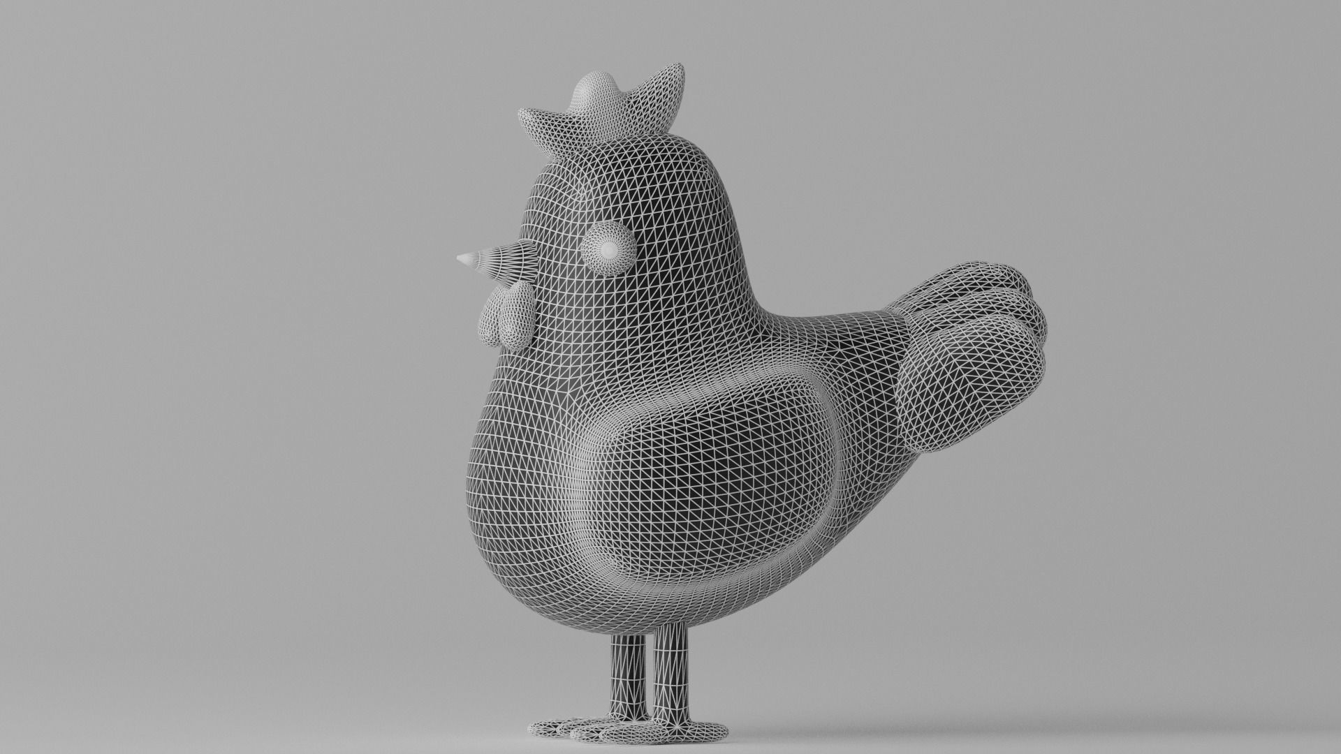 Cartoon Lovely Chicken 3D model_6