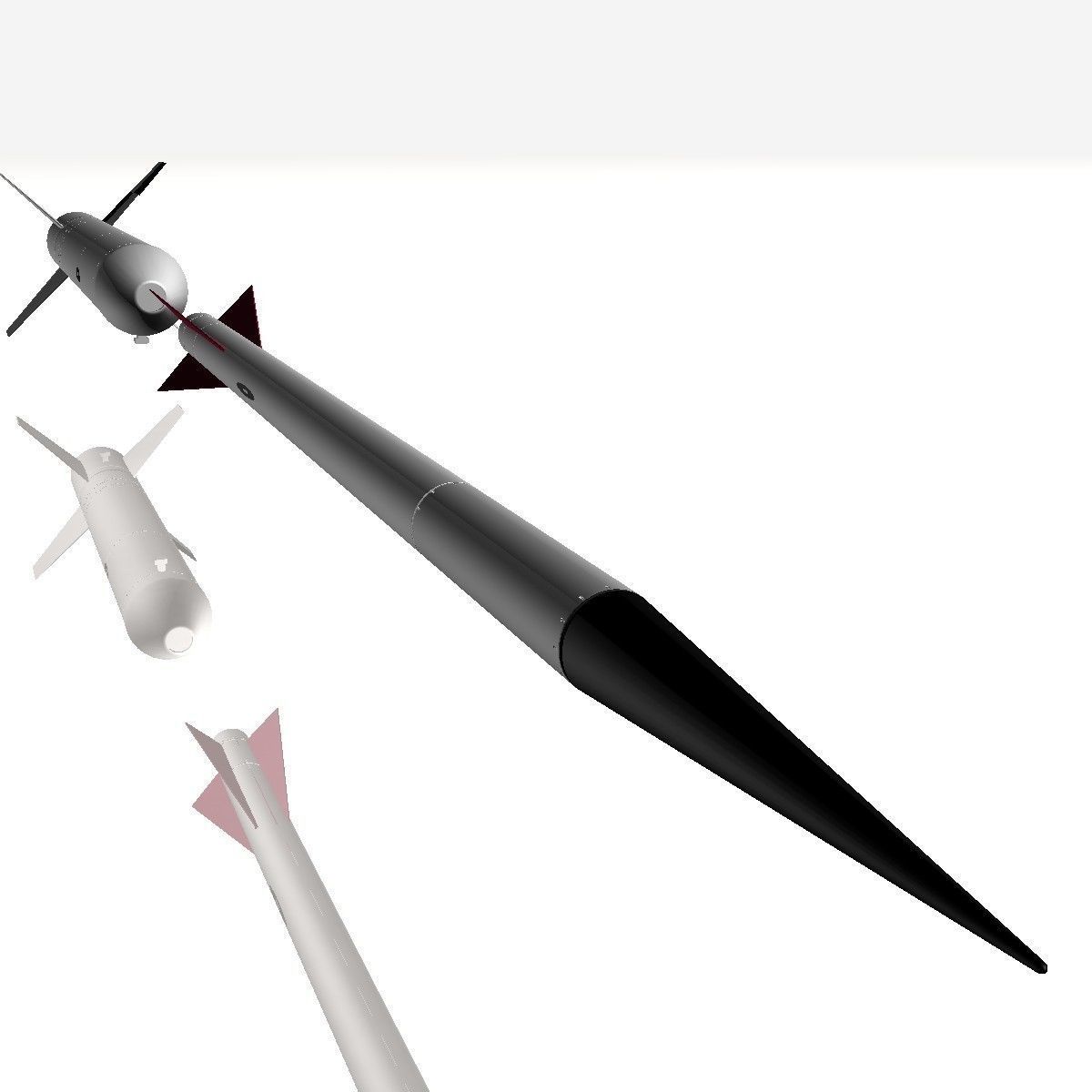 Nike Asp Rocket Low-poly 3D model_8