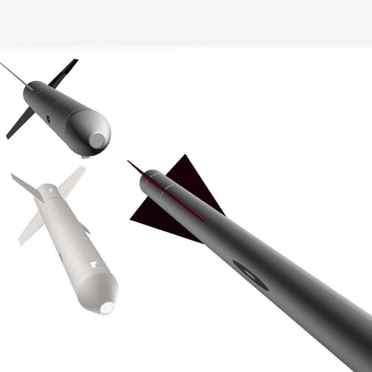 Nike Asp Rocket Low-poly 3D model_10