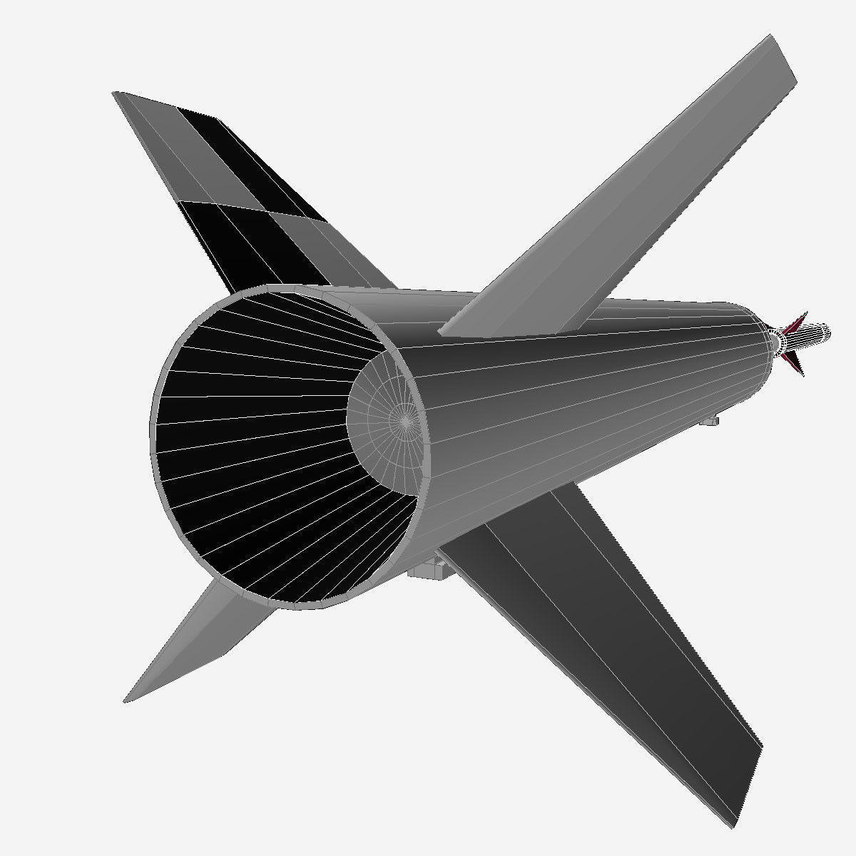 Nike Asp Rocket Low-poly 3D model_17