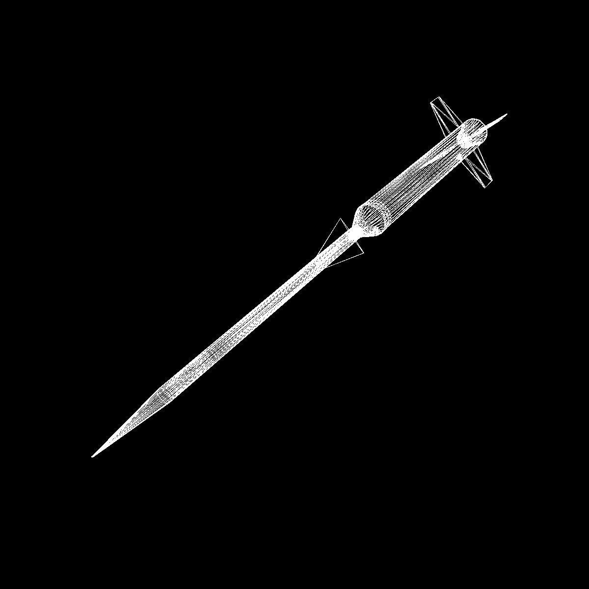 Nike Asp Rocket Low-poly 3D model_19