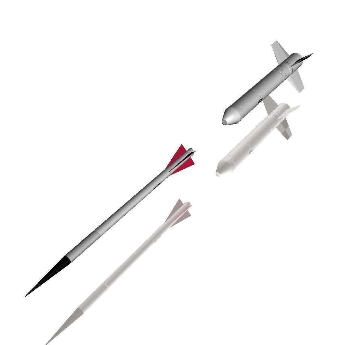 Nike Asp Rocket Low-poly 3D model_3