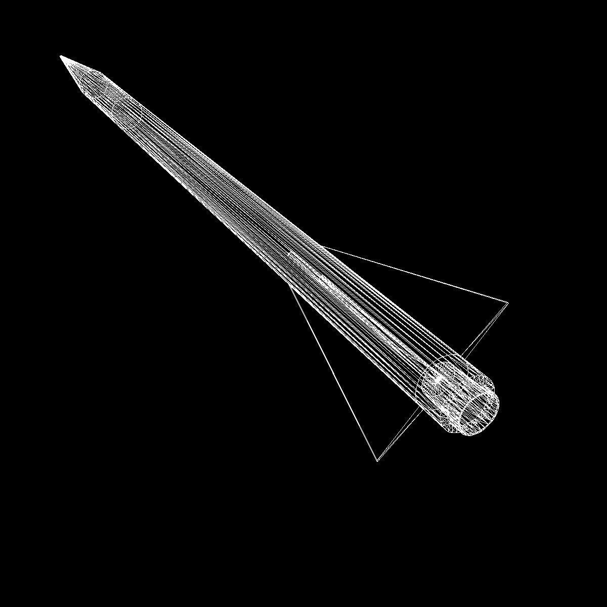 Nike Asp Rocket Low-poly 3D model_23