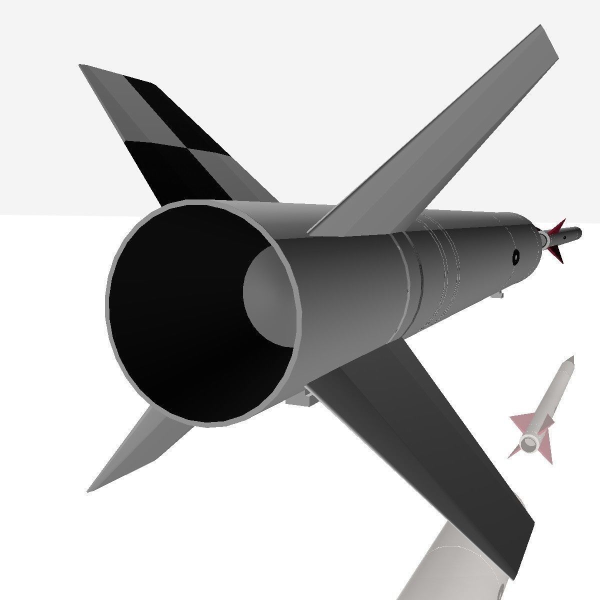 Nike Asp Rocket Low-poly 3D model_9