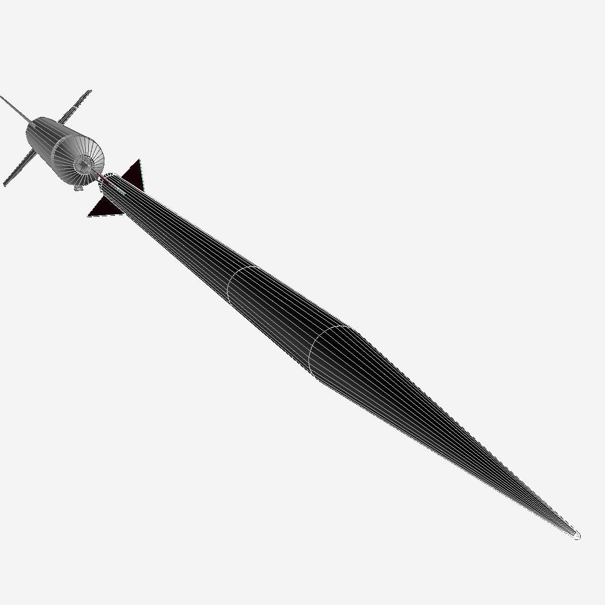 Nike Asp Rocket Low-poly 3D model_20