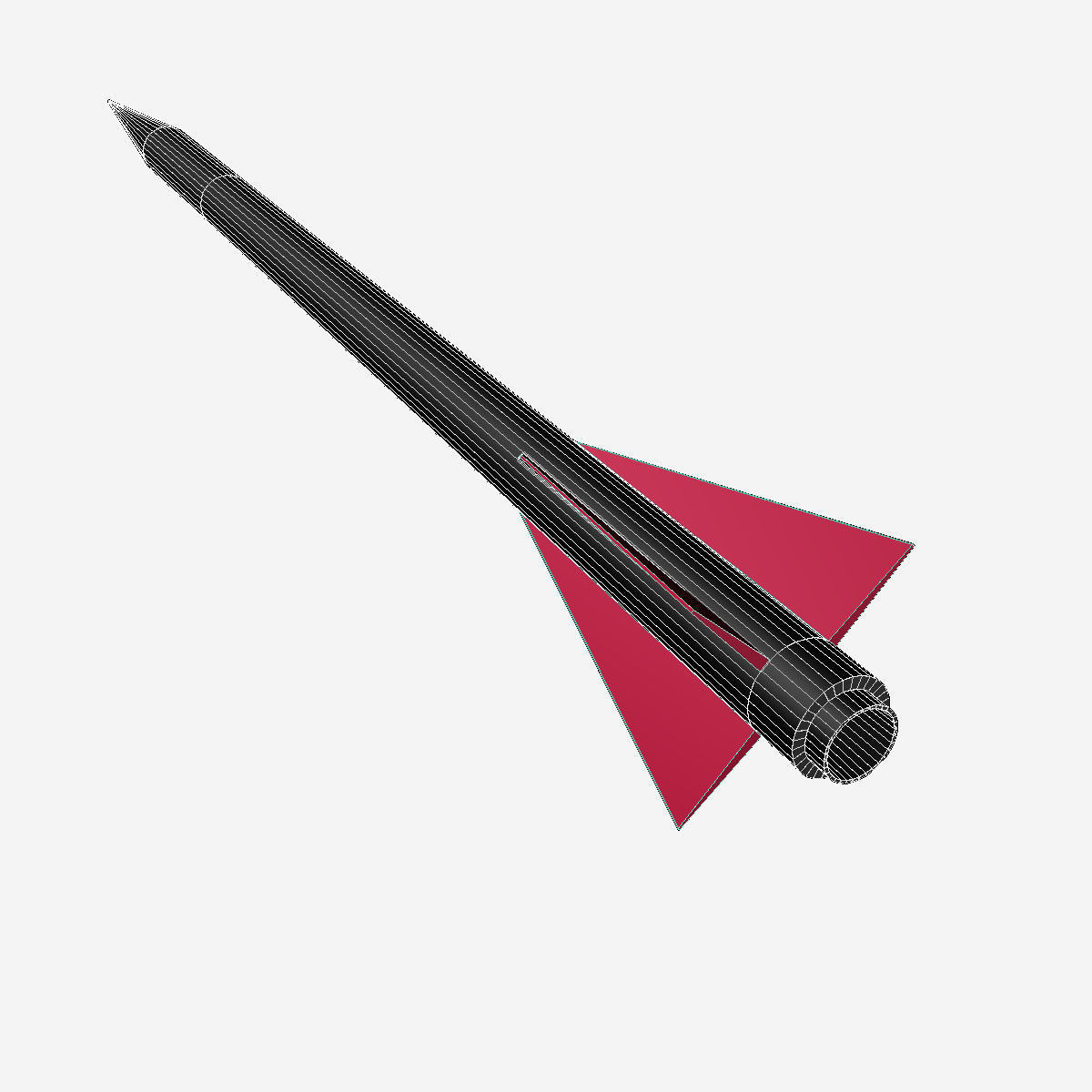Nike Asp Rocket Low-poly 3D model_14