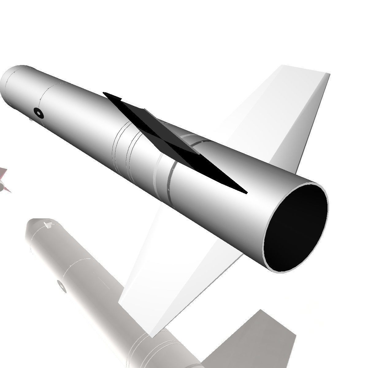 Nike Asp Rocket Low-poly 3D model_6