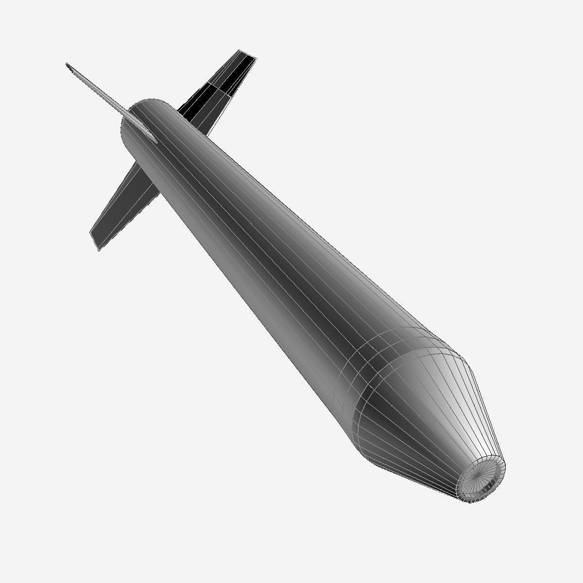 Nike Asp Rocket Low-poly 3D model_16
