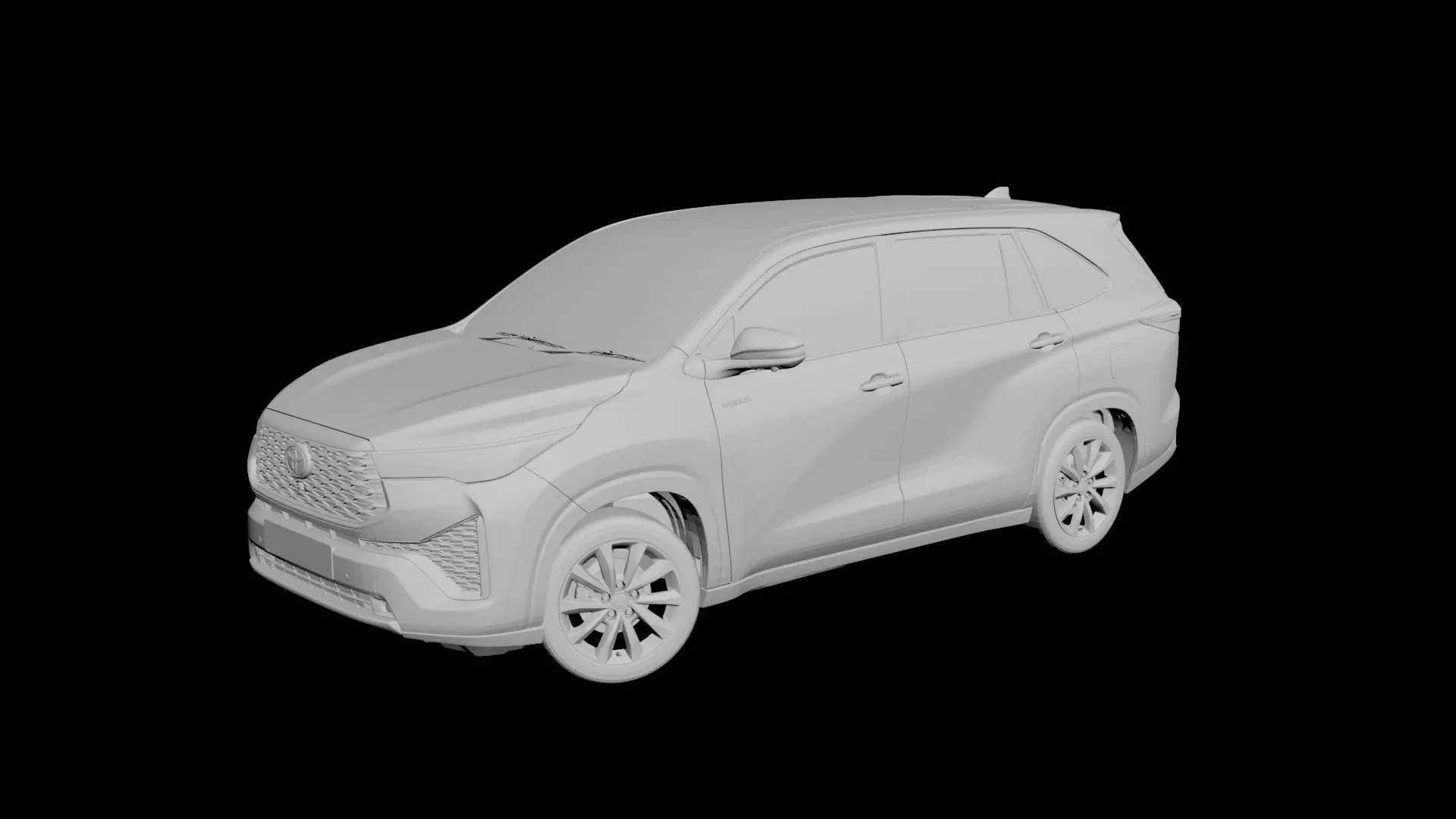 Toyota Innova Hycross Low-poly 3D model