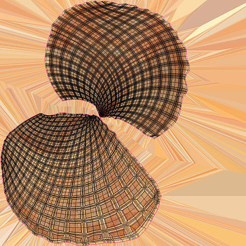 Ice cream Waffle Cone Low-poly 3D model 5