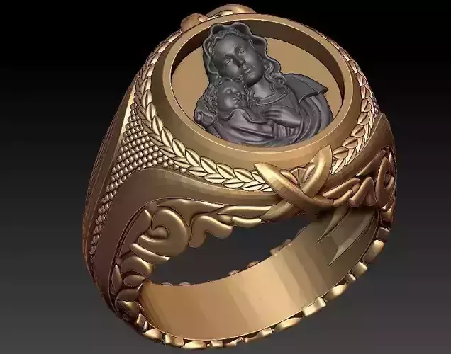Mother mary ring