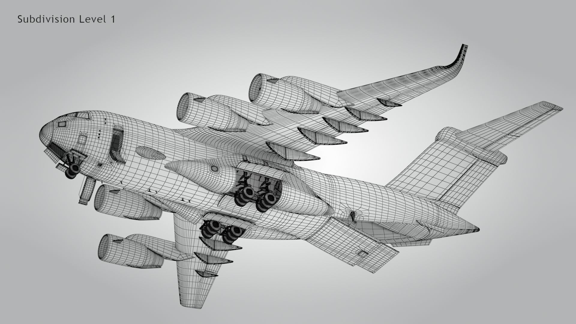 C-17 GLOBEMASTER III Low-poly 3D model_32