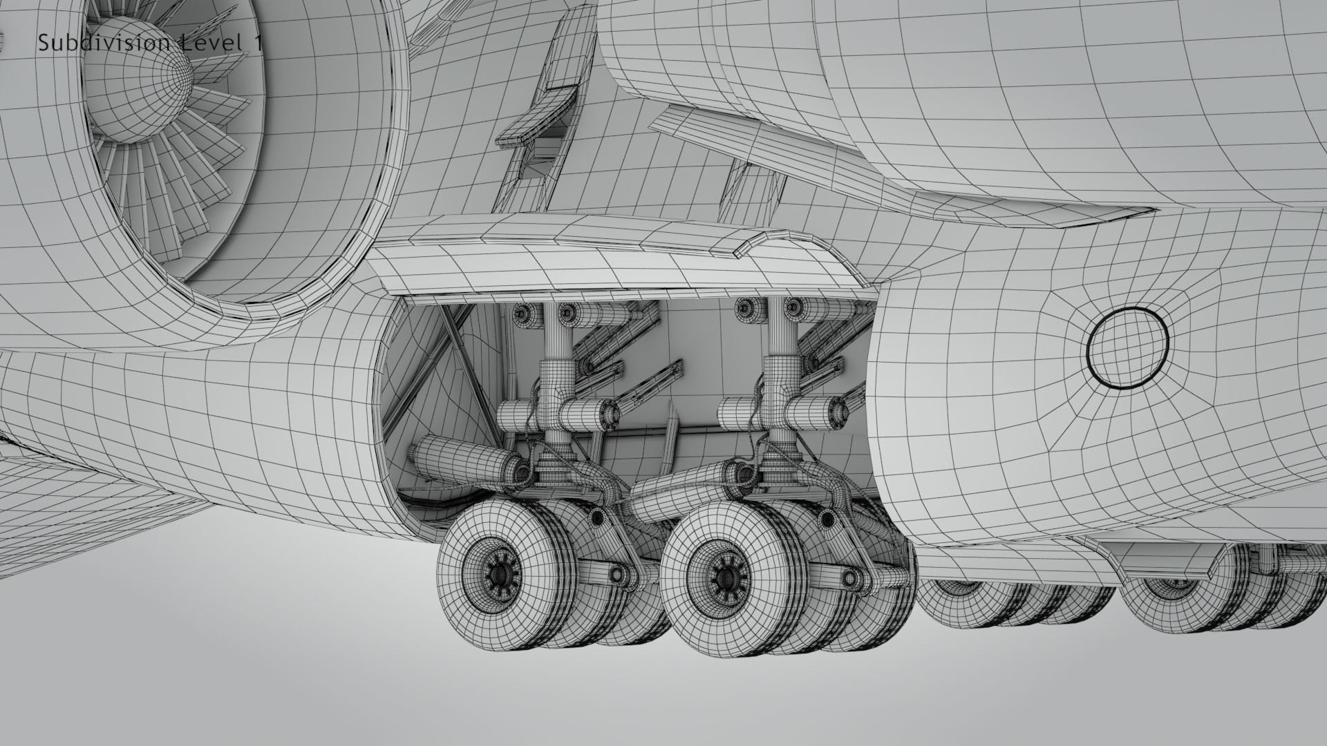 C-17 GLOBEMASTER III Low-poly 3D model_26