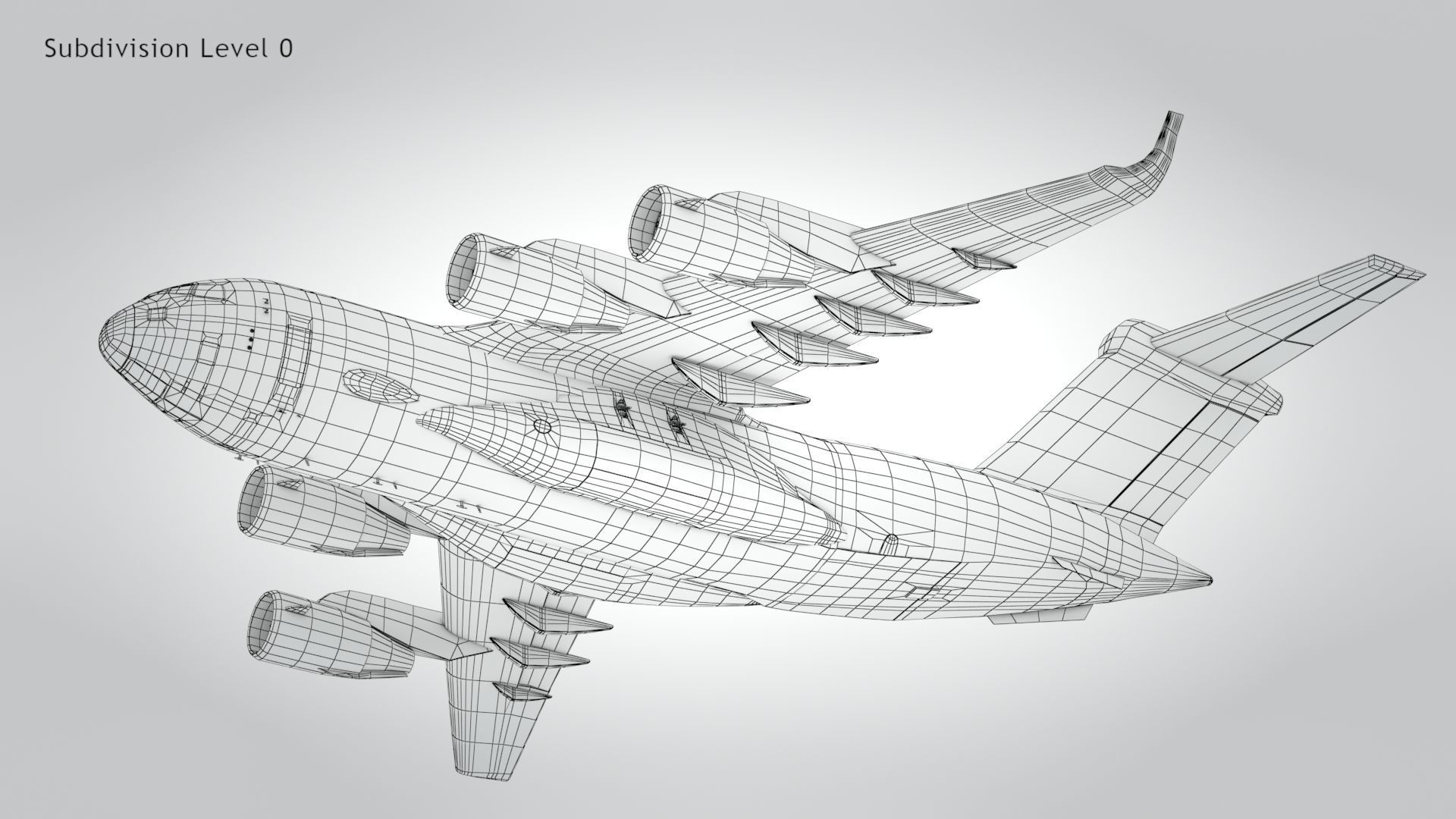 C-17 GLOBEMASTER III Low-poly 3D model_33