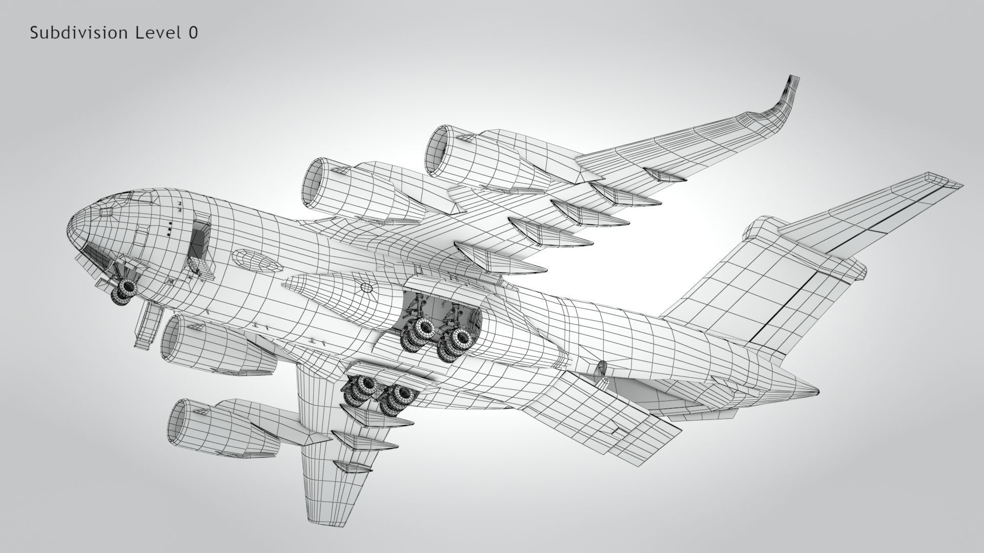 C-17 GLOBEMASTER III Low-poly 3D model_31