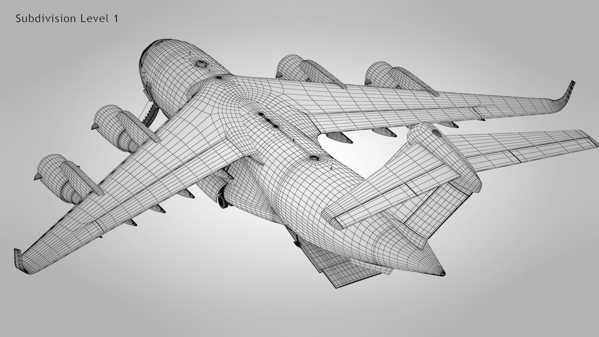 C-17 GLOBEMASTER III Low-poly 3D model_24