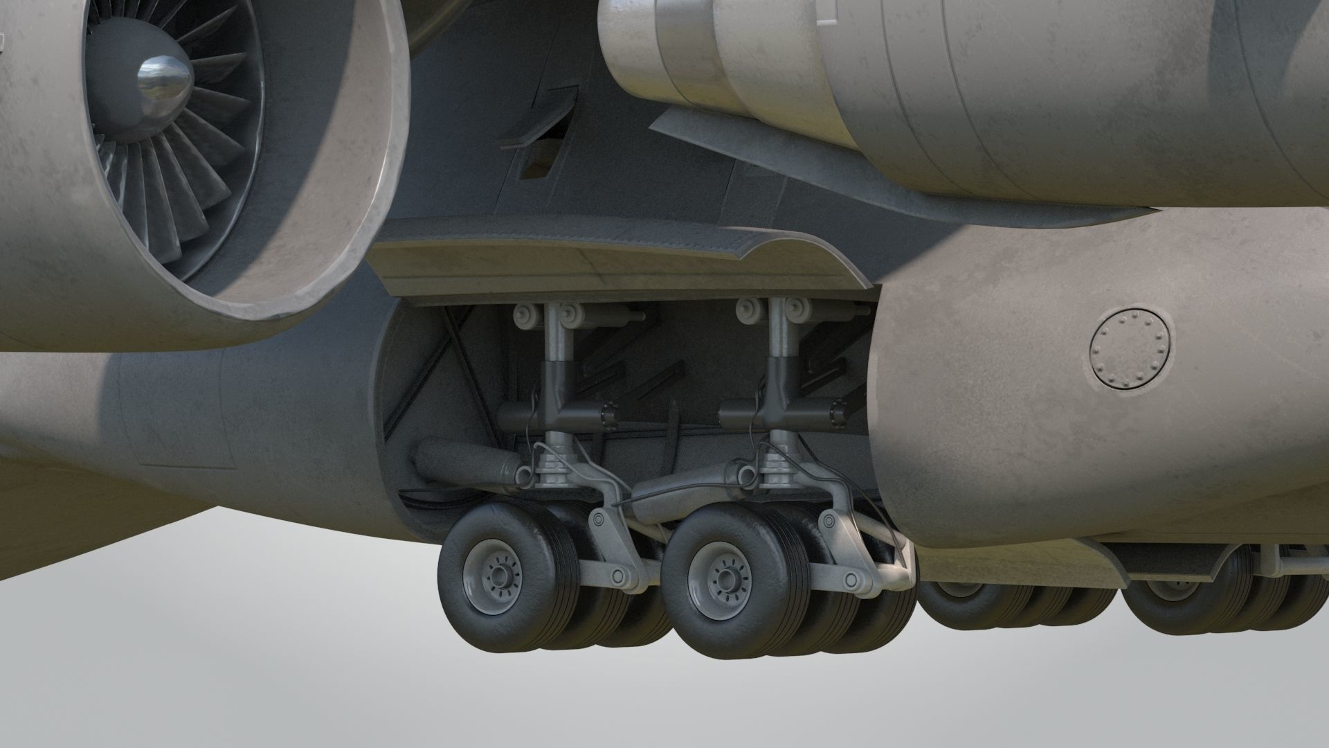 C-17 GLOBEMASTER III Low-poly 3D model_10