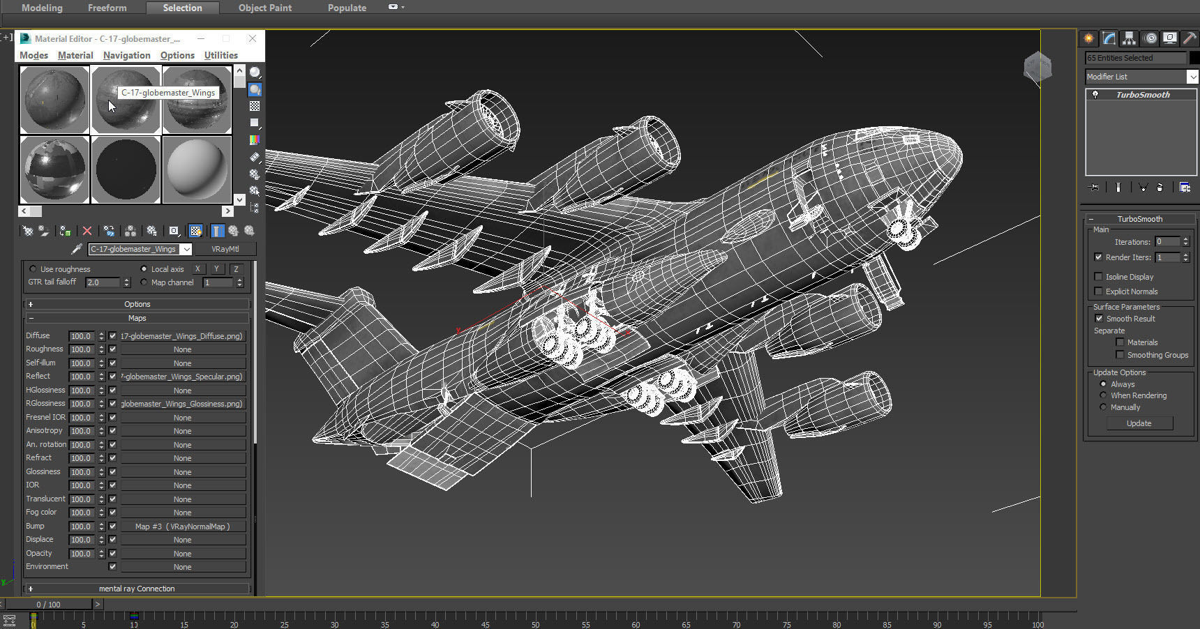 C-17 GLOBEMASTER III Low-poly 3D model_15