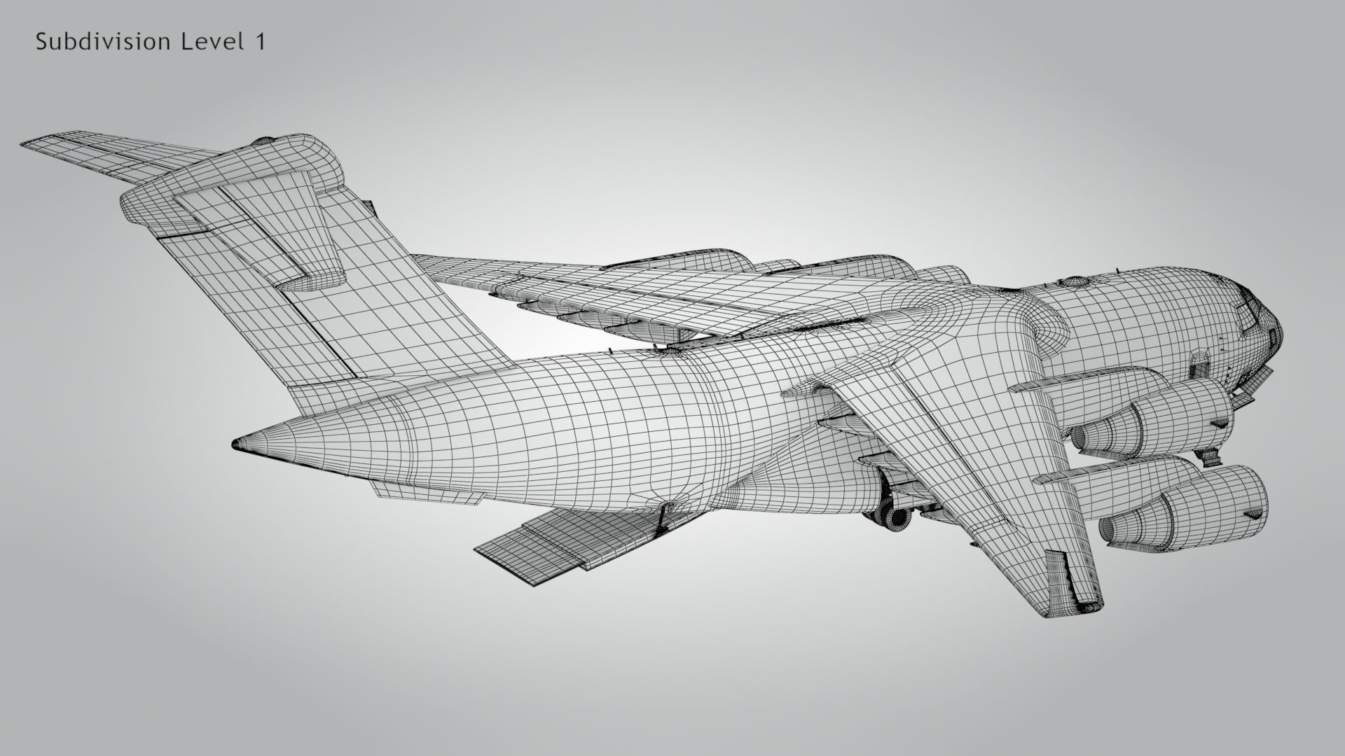 C-17 GLOBEMASTER III Low-poly 3D model_18