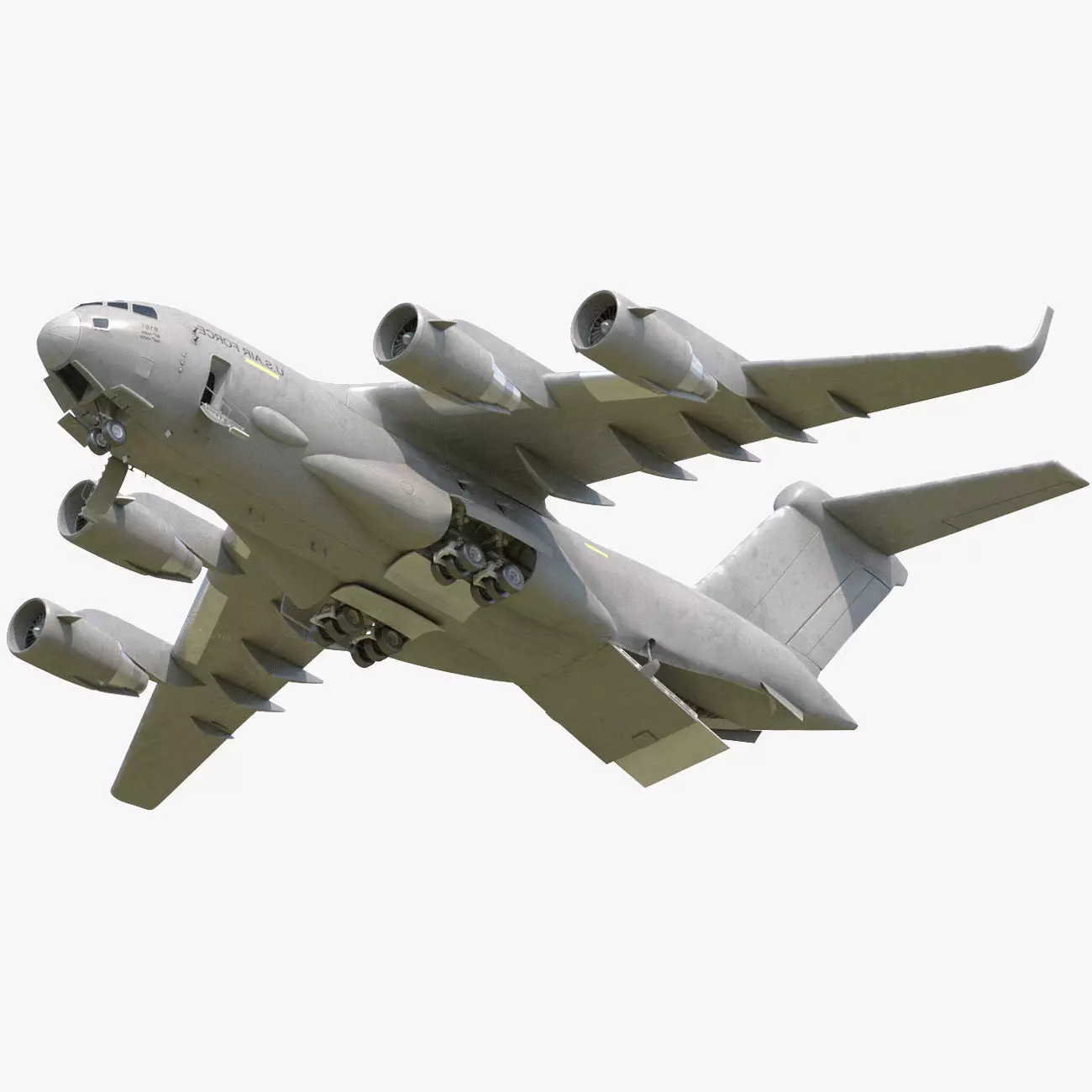 C-17 GLOBEMASTER III Low-poly 3D model_0