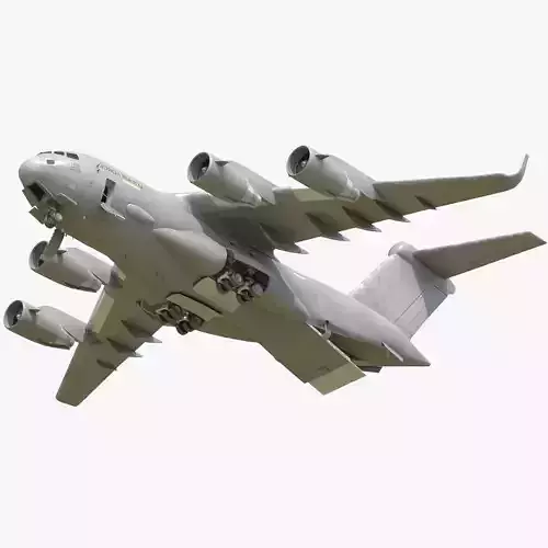 C-17 GLOBEMASTER III Low-poly 3D model