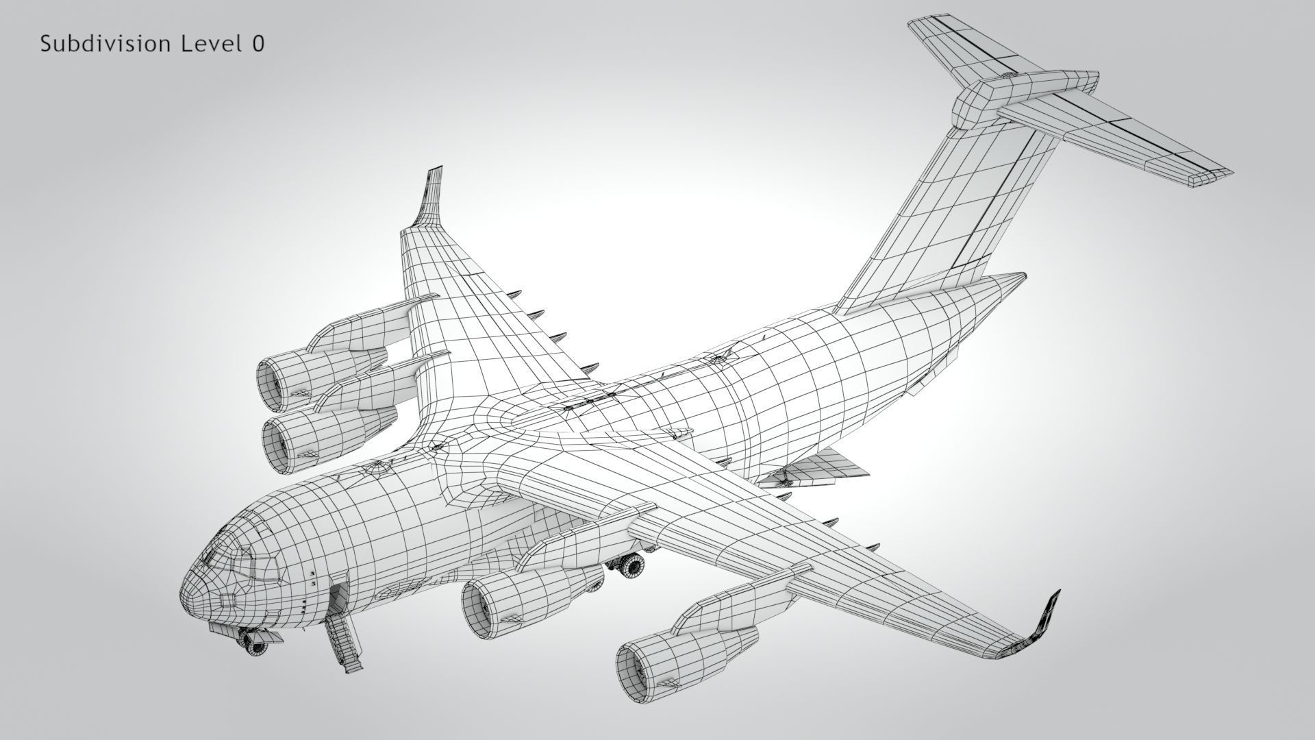 C-17 GLOBEMASTER III Low-poly 3D model_29