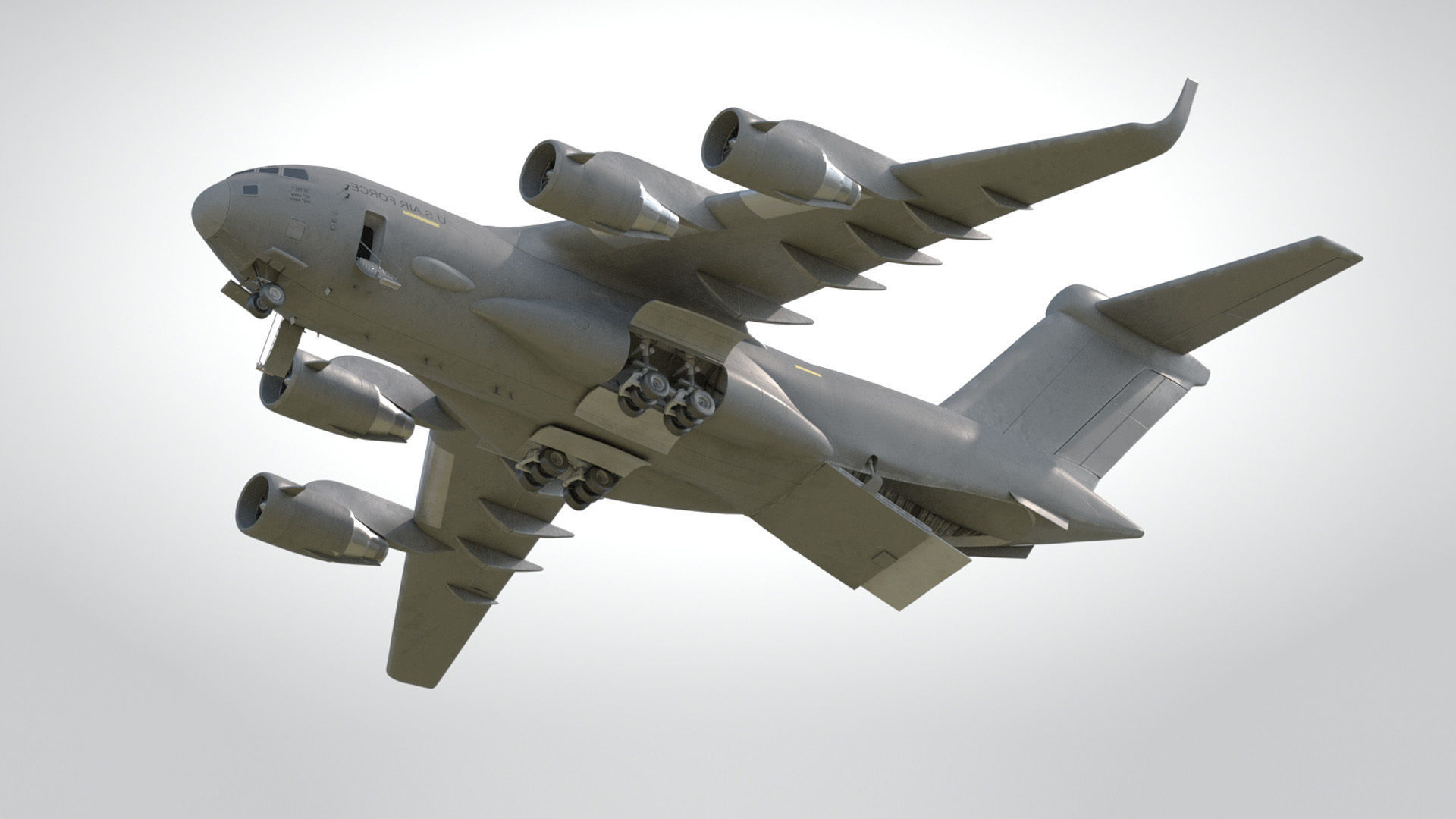 C-17 GLOBEMASTER III Low-poly 3D model_2