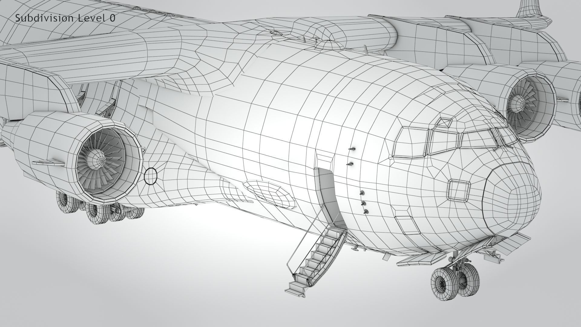 C-17 GLOBEMASTER III Low-poly 3D model_21