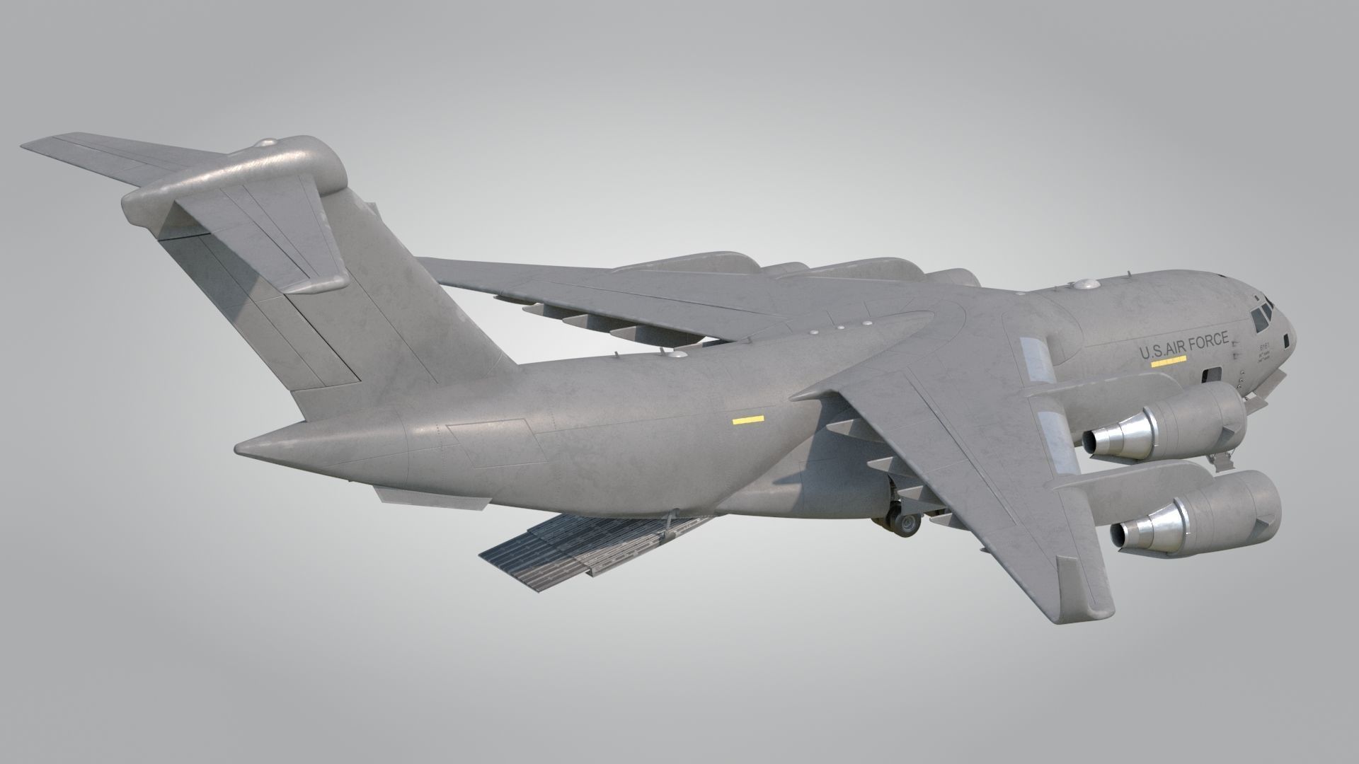 C-17 GLOBEMASTER III Low-poly 3D model_3