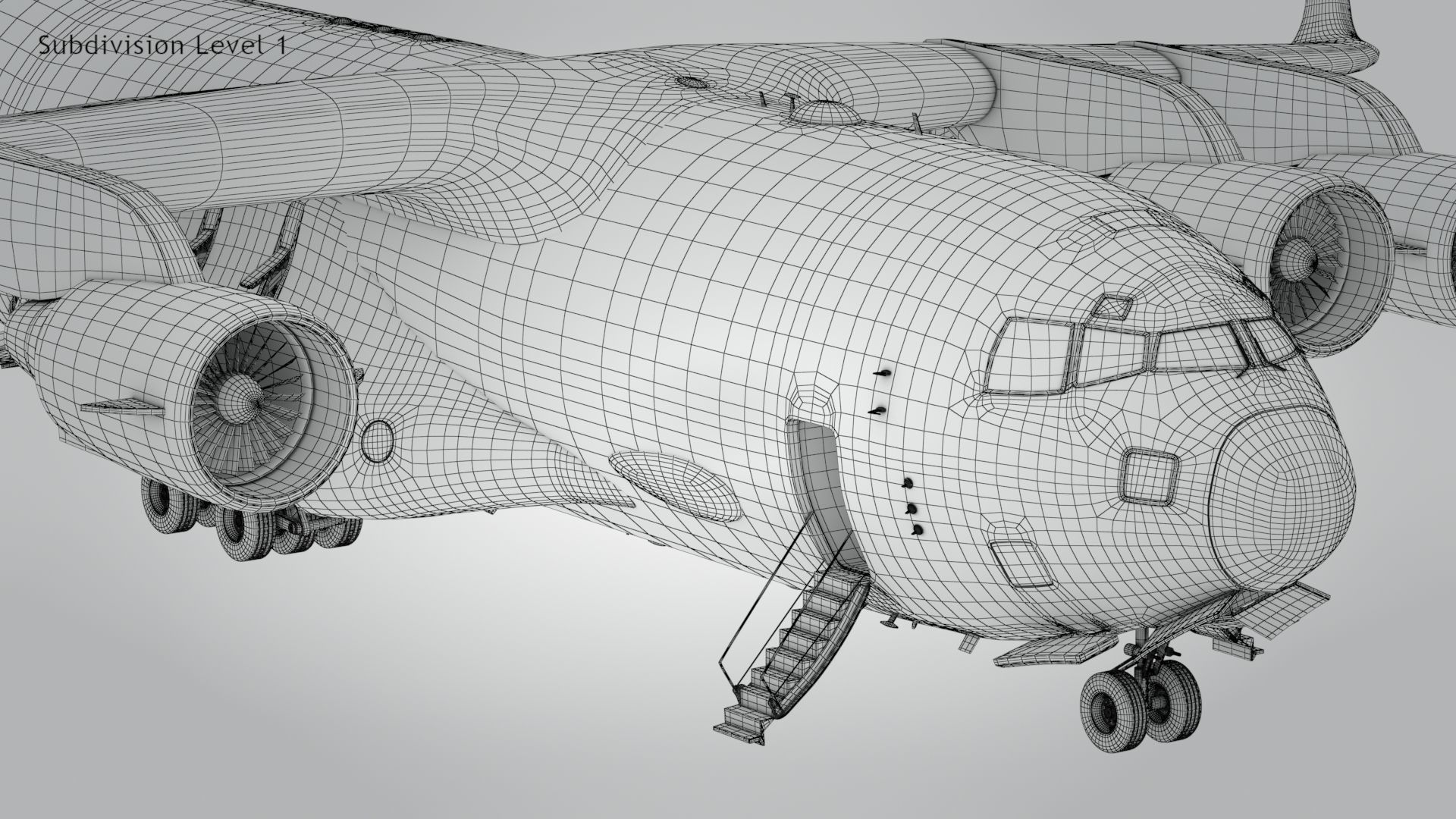 C-17 GLOBEMASTER III Low-poly 3D model_22