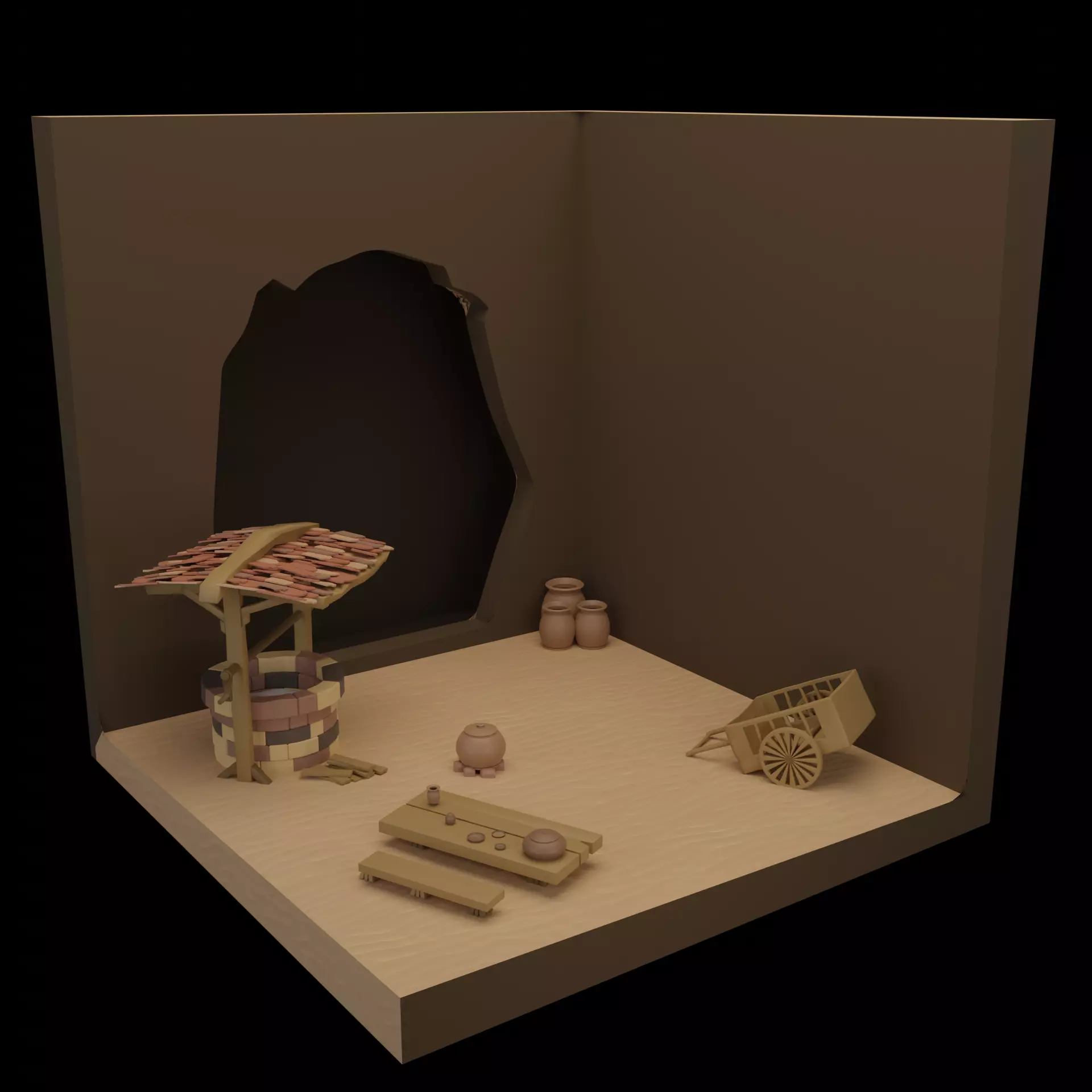 Sahara Desert Free low-poly 3D model