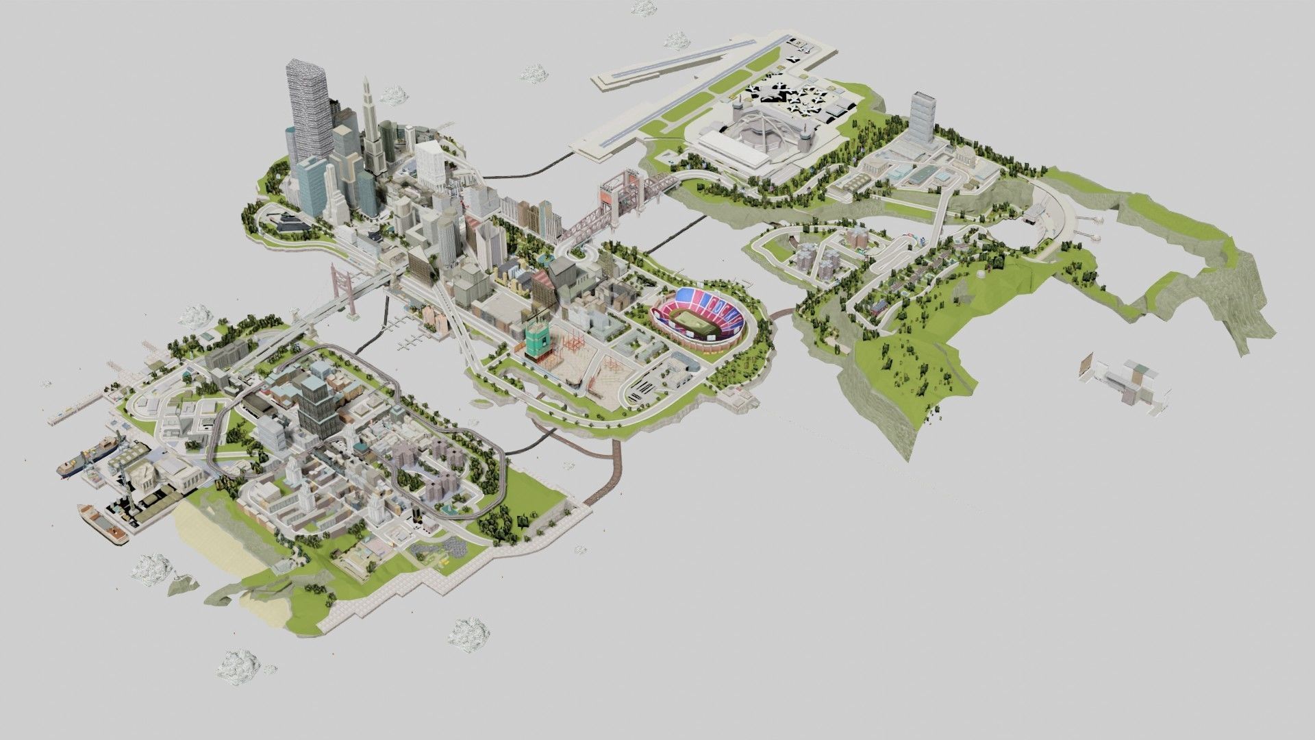 GTA 3 Map 3D model