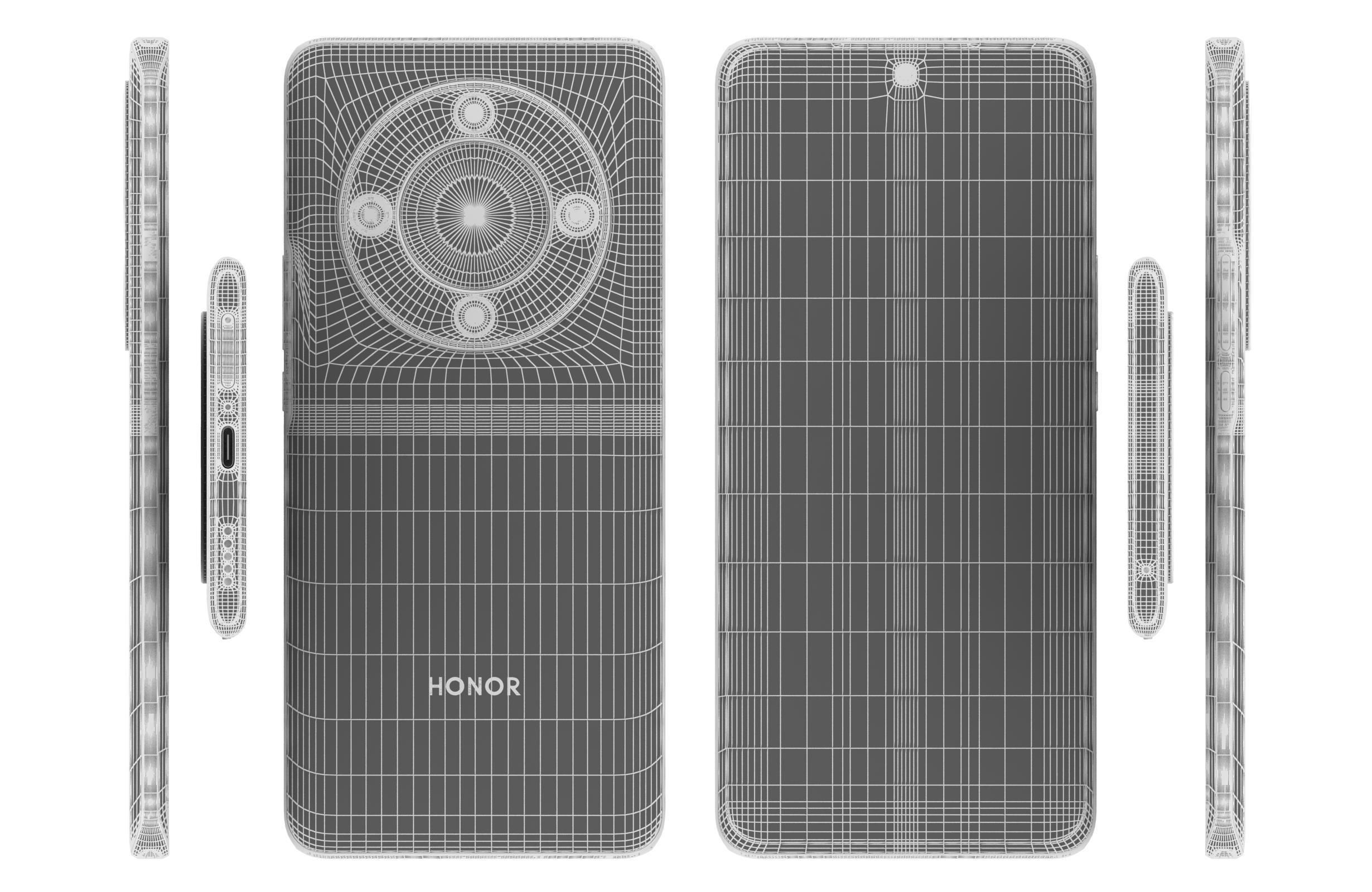 Honor X9b Midnight Black 3D model_17
