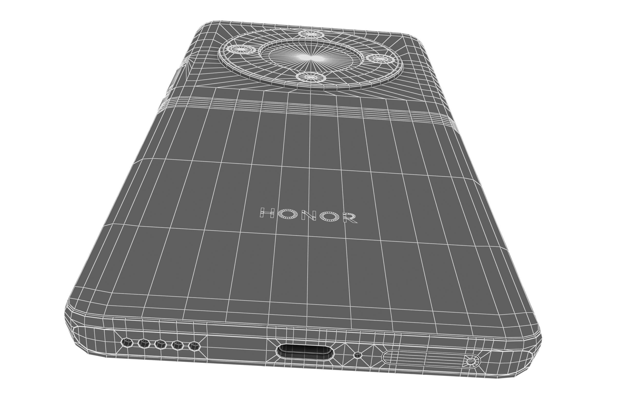 Honor X9b Midnight Black 3D model_22