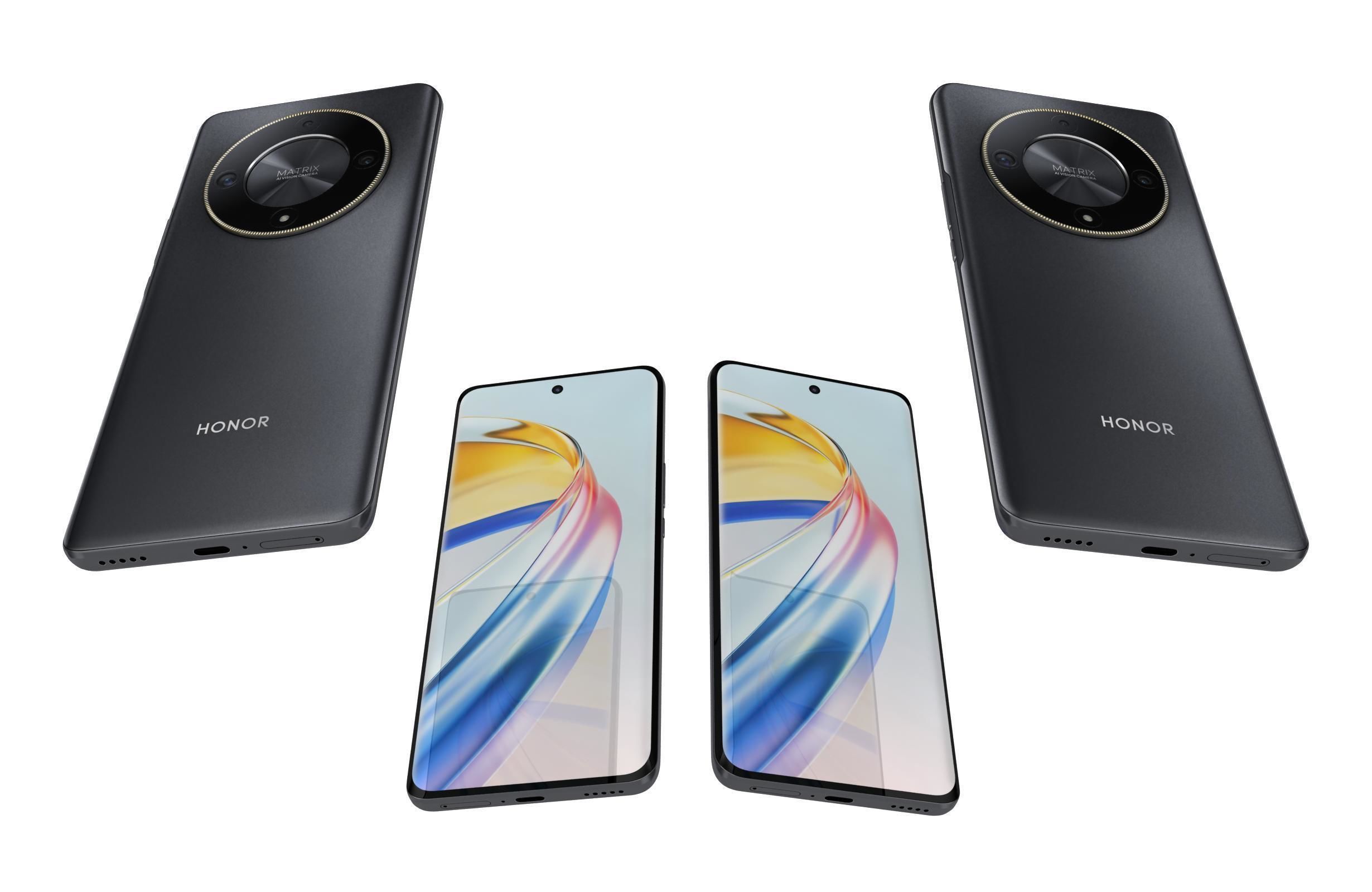 Honor X9b Midnight Black 3D model_6