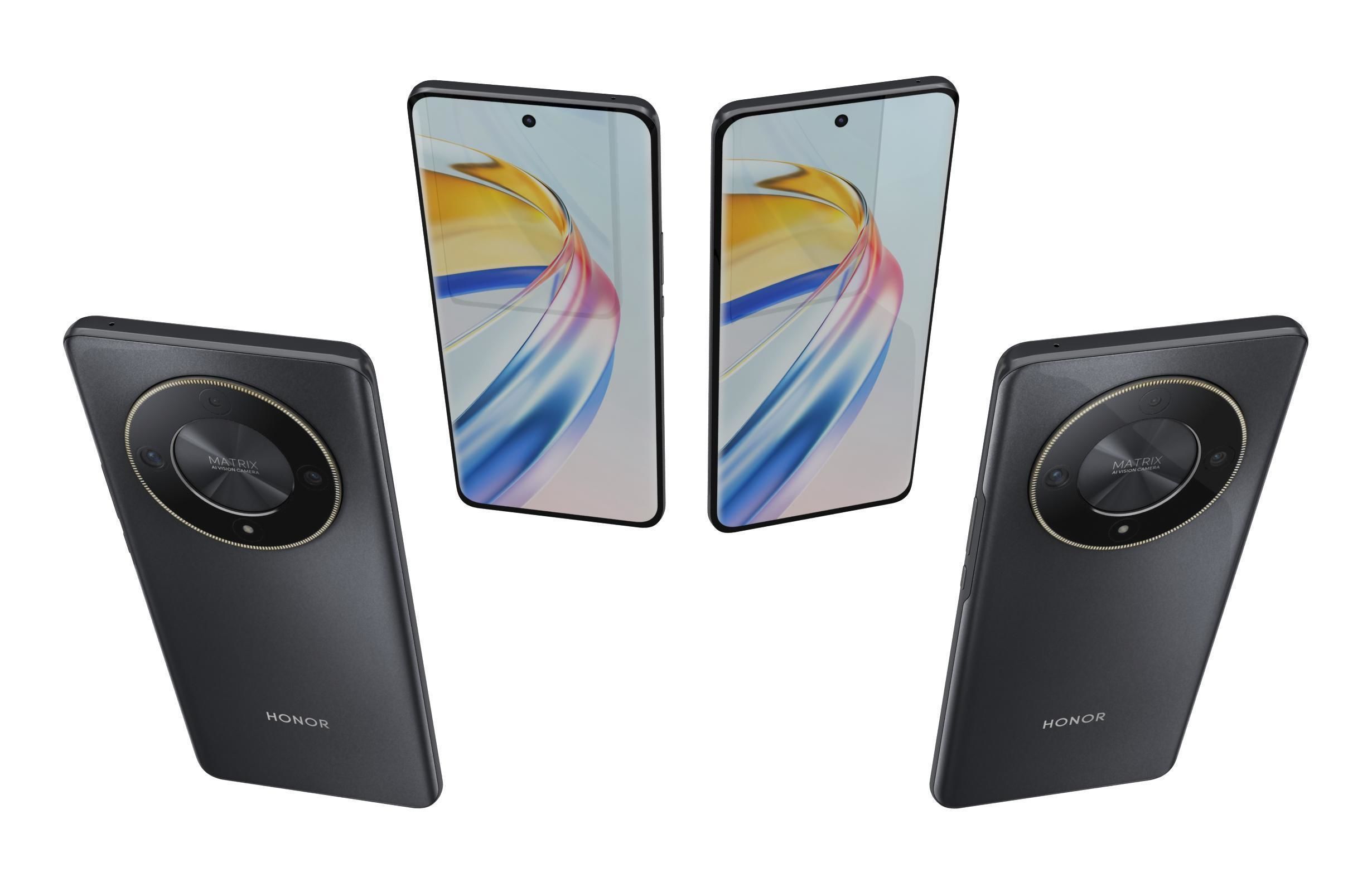 Honor X9b Midnight Black 3D model_4