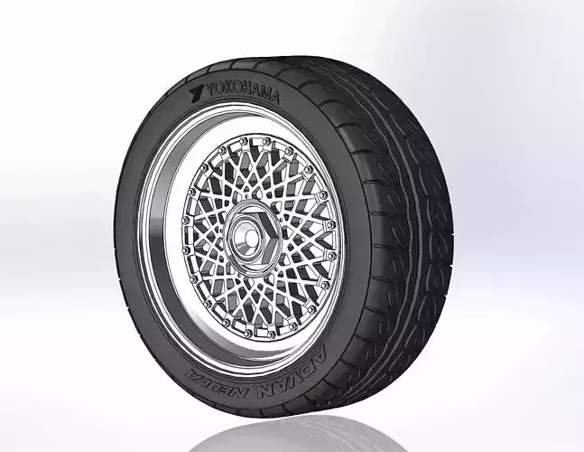 Wheel BBS RS 18inch for scale model
