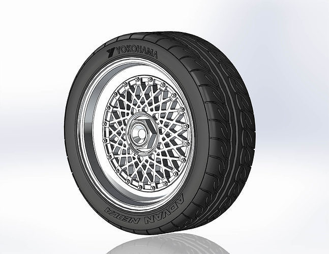 Wheel BBS RS for your scale model 3D print model