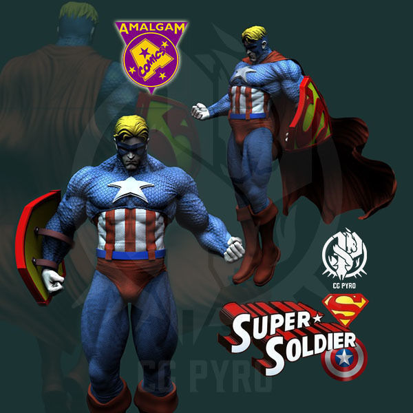 Amalgam Comics collection Pt1 STL files for 3D Printing files 3D print model_3