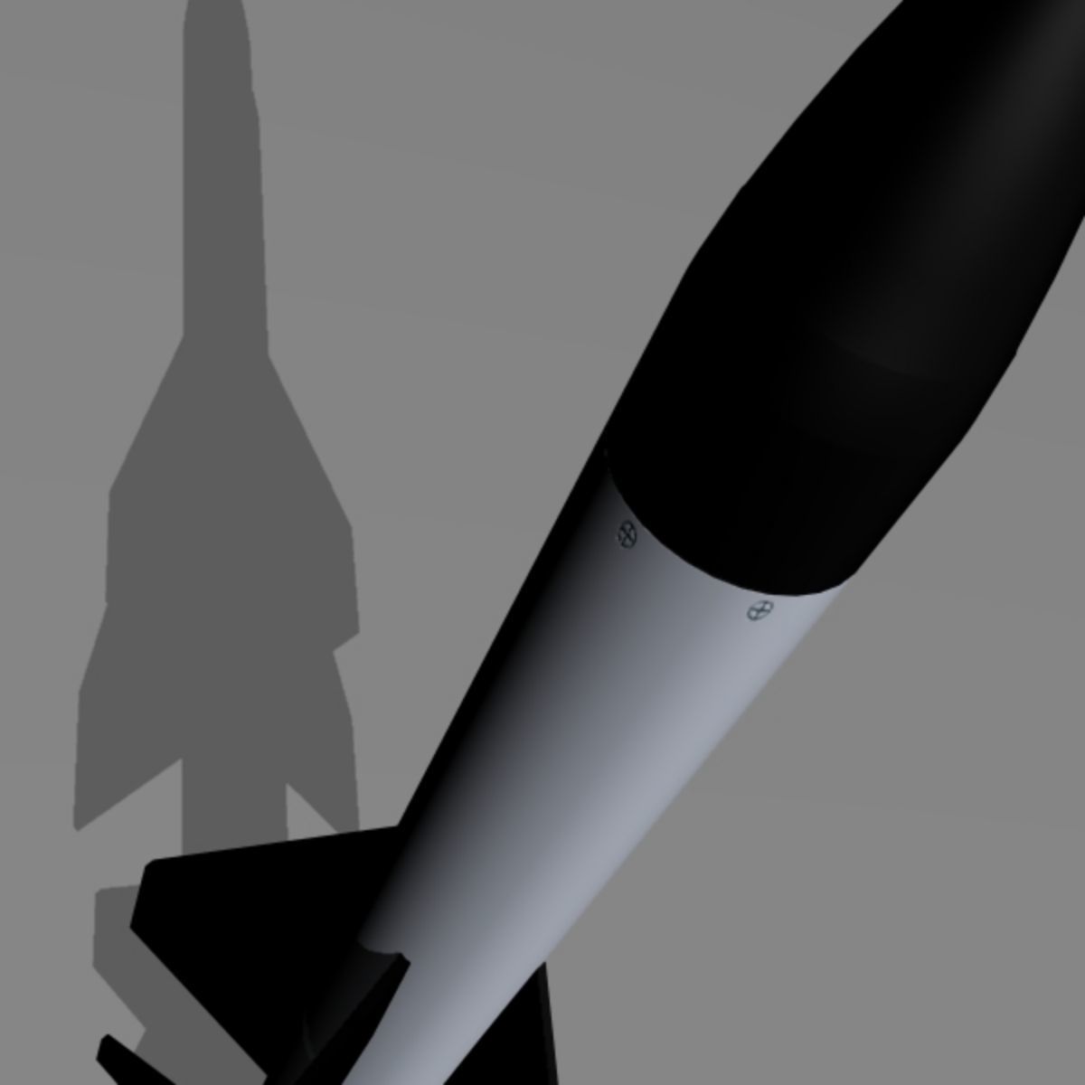Barak I Missile Low-poly 3D model_2
