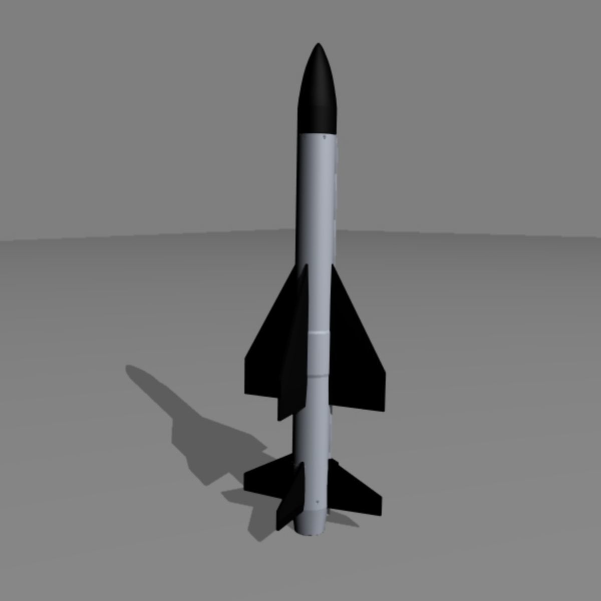Barak I Missile Low-poly 3D model_1