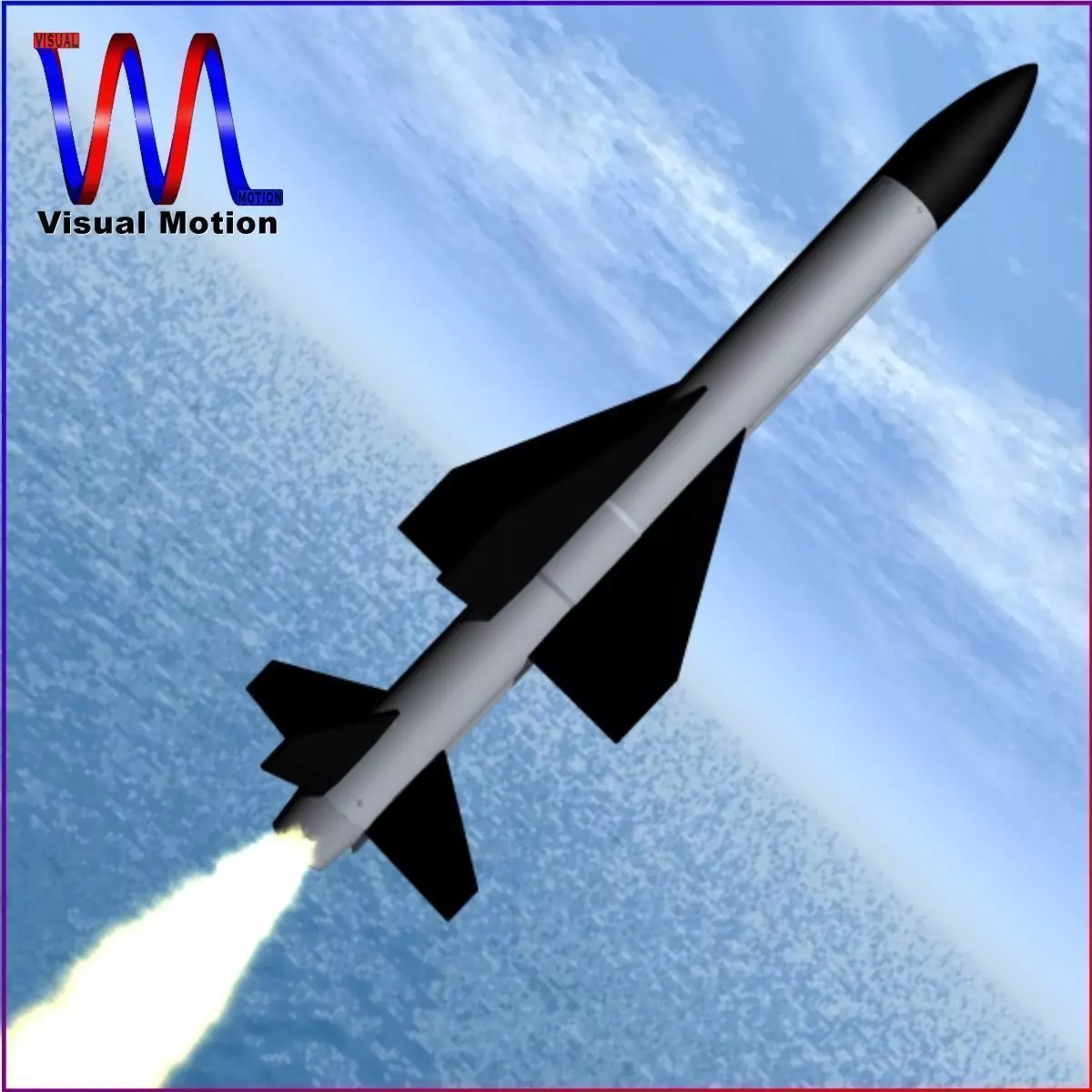 Barak I Missile Low-poly 3D model_0