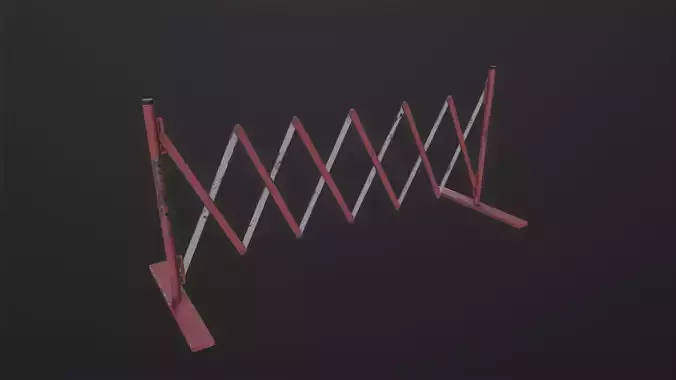 Foldable Barricade 3D Model