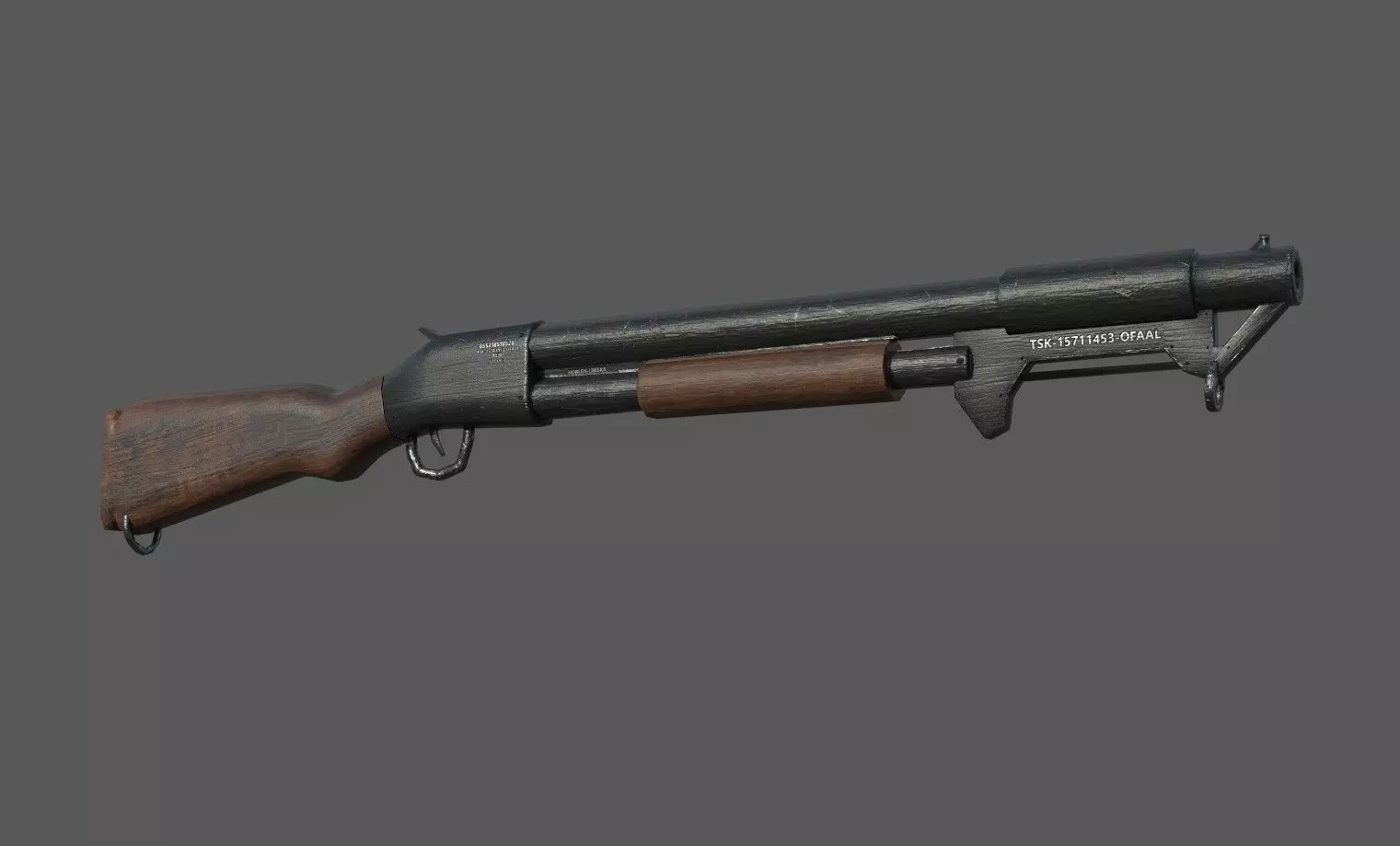 free shotgun Free low-poly 3D model