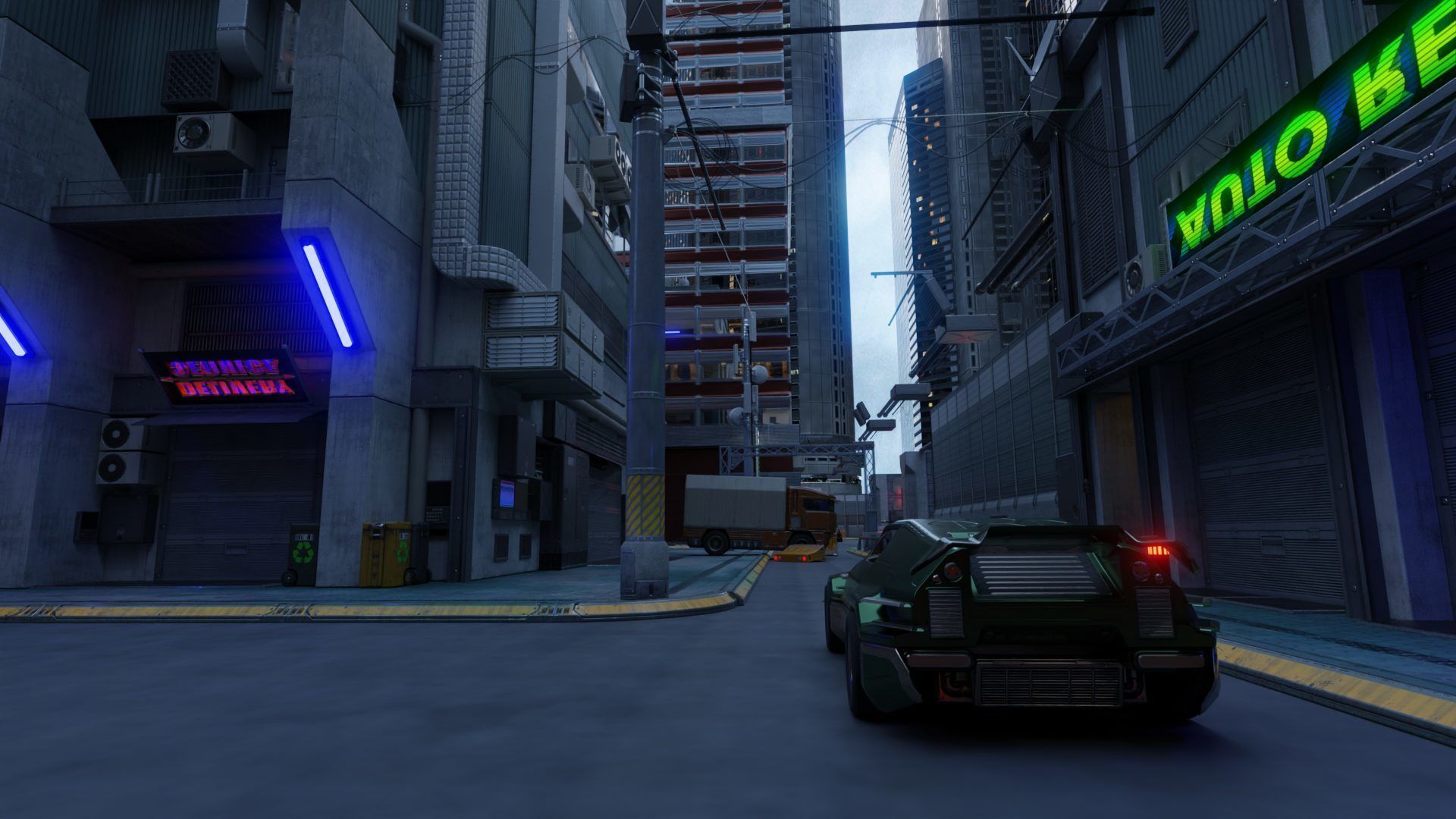 Super large cyberpunk city 3D model_2