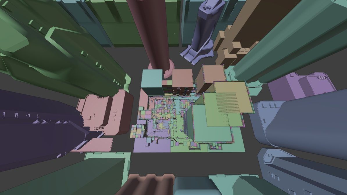 Super large cyberpunk city 3D model_5