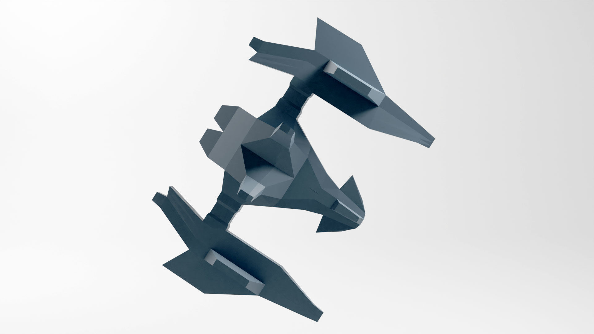 Craft Spaceship 3D Model Low-poly 3D model_15