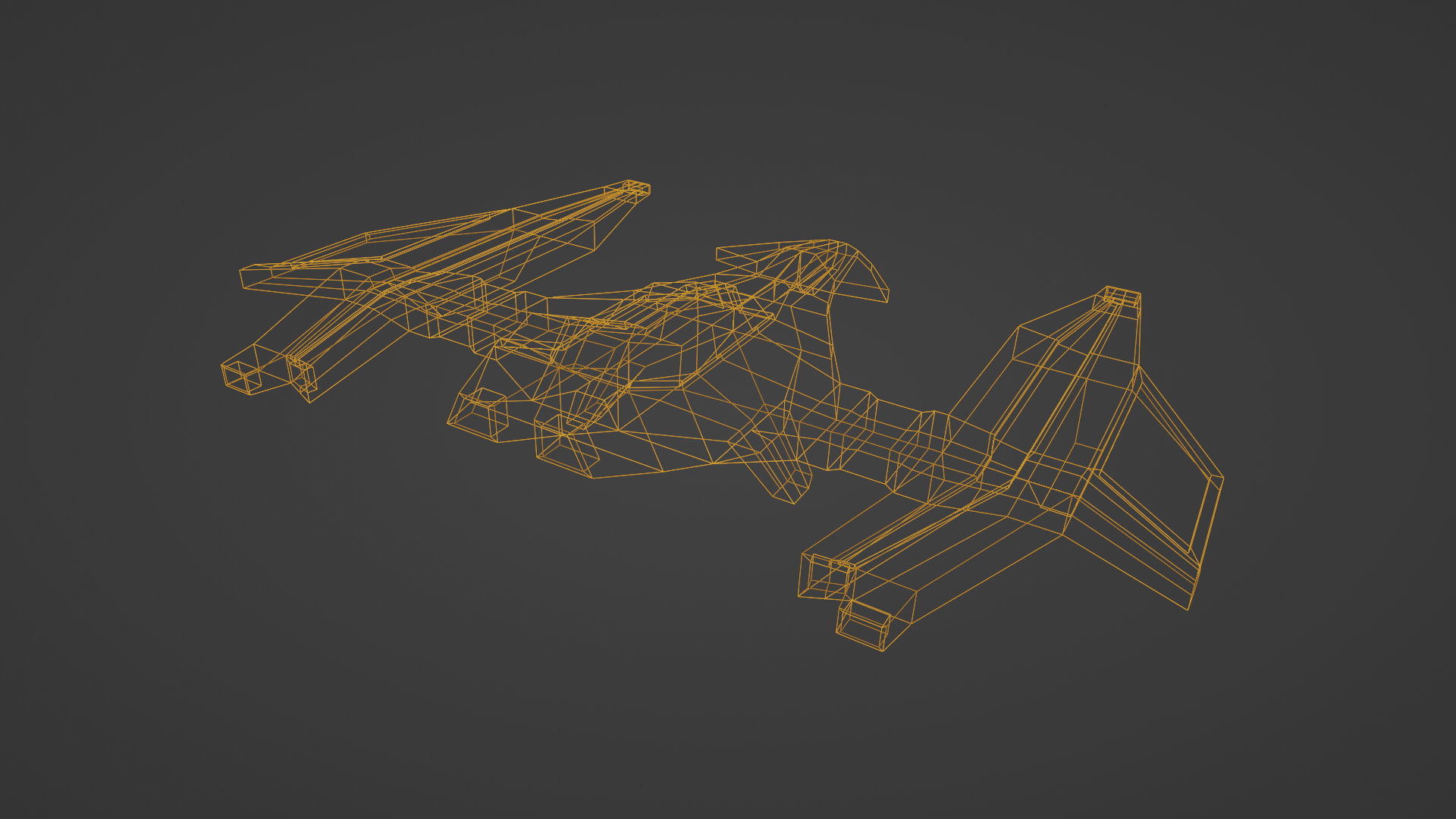 Craft Spaceship 3D Model Low-poly 3D model_27