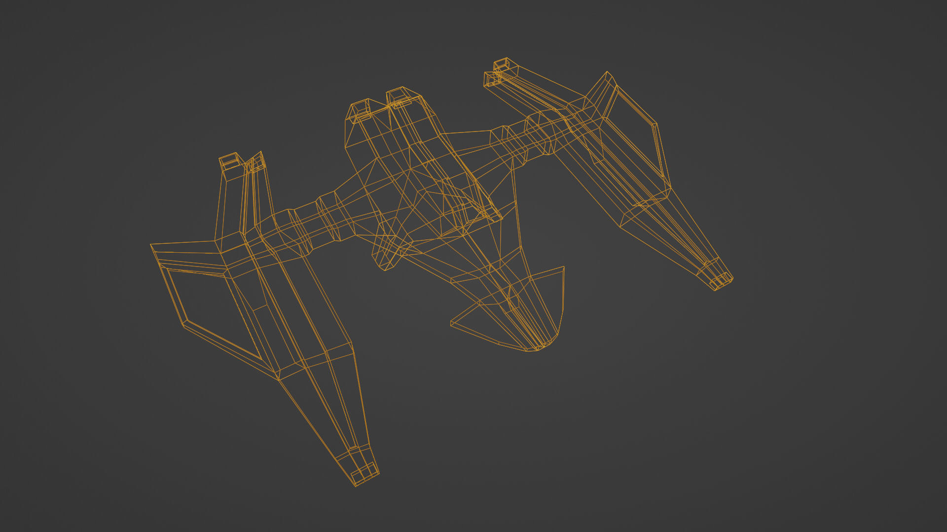 Craft Spaceship 3D Model Low-poly 3D model_22